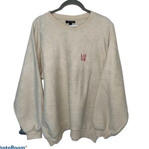 TOPSHOP Sweater Cream color size 6 New